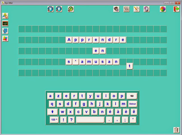 Clavier virtuel Dys-mot